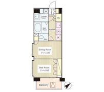 コートラクリア京橋の間取り画像