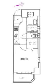 ウィステリア浅草橋の間取り画像