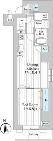 RESIDENCE ODEの間取り画像