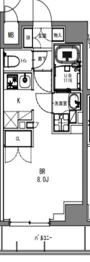 S－RESIDENCE日本橋馬喰町の間取り画像