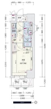 プレサンス久屋大通公園セラフィの間取り画像