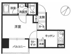 アヴァンツァーレ川崎Eastの間取り画像