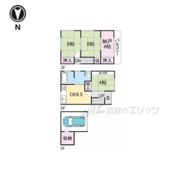 南京終町3-401-8平松貸家の間取り画像