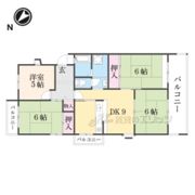 奈良青山団地08号棟の間取り画像