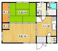 コーポサンステート 2号棟の間取り画像