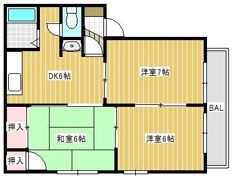リバーサイドヒルズBの間取り画像
