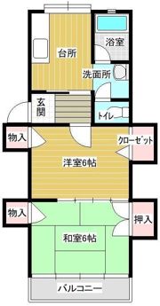コーポ雅の間取り画像