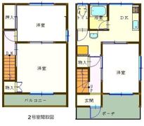 メゾンKⅡ2階建メゾネットの間取り画像