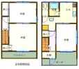 メゾンKⅡ2階建メゾネットの間取り画像