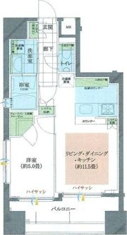 ソルフィエスタ御徒町ベレッツァの間取り画像