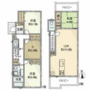 関町北戸建の間取り画像