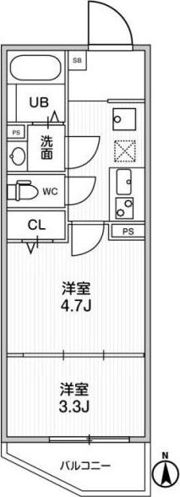 ｱﾙﾃｨｻﾞ葛西の間取り画像
