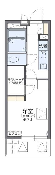 レオパレス嬉楽の間取り画像