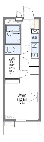 レオパレス松葉の間取り画像