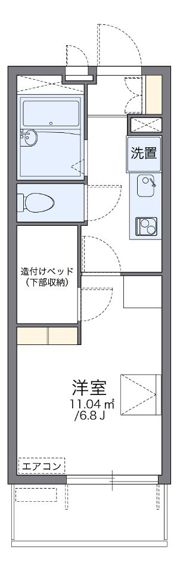レオパレス八剱の間取り画像