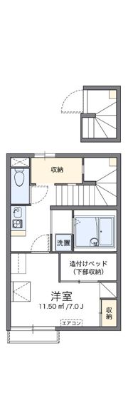 レオパレスウッドグリーンの間取り画像