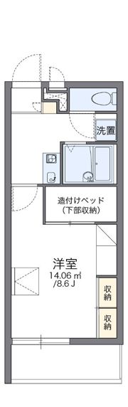レオパレス月島の間取り画像