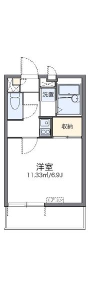 レオパレス高畑東の間取り画像