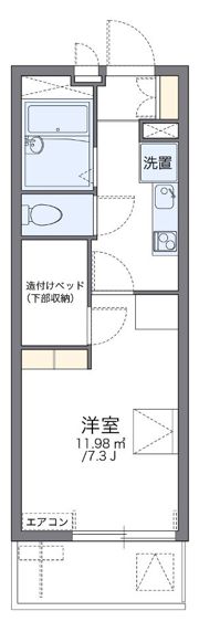 レオパレス笈瀬の間取り画像