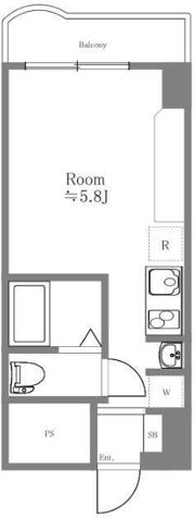 朝日後楽園マンションの間取り画像