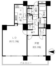 リバーポイントタワーの間取り画像