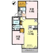 ヴィラアステール A棟の間取り画像
