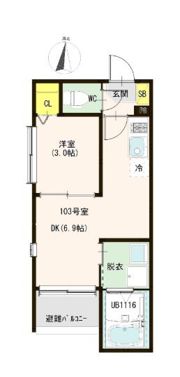 ハーモニーテラス上篠崎Ⅲの間取り画像