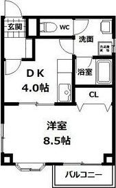 カサデナカノ(城西)の間取り画像