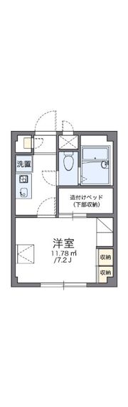 レオパレス東大井の間取り画像