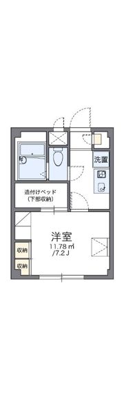 レオパレス東大井の間取り画像