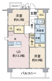 Colline Field 名駅南の間取り画像