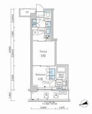 パークアクシス市谷左内町の間取り画像