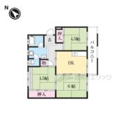 西大和片岡台団地45号棟の間取り画像