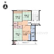郡山駅前団地10号棟の間取り画像