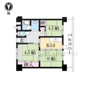 郡山駅前団地7号棟の間取り画像