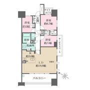 ザ・パークハウス名古屋A棟の間取り画像