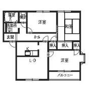 メロディーハイツの間取り画像