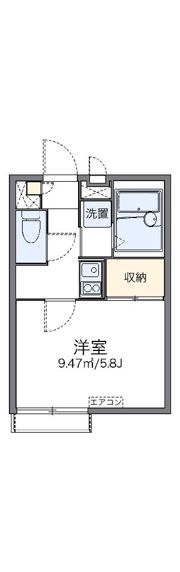 レオパレスクラール ガルテンの間取り画像