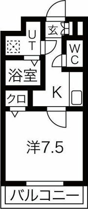 Cieluje中村日赤(シェルジェ中村日赤)の間取り画像