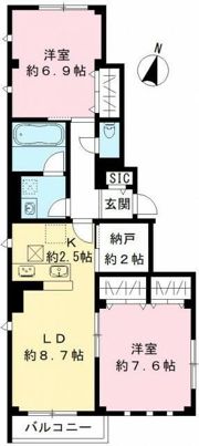 ココン ヴェルデの間取り画像