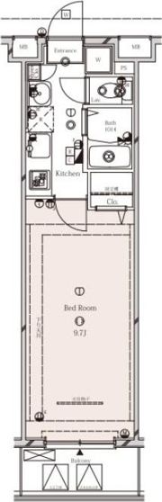 TRADIS NIPPORI Eの間取り画像