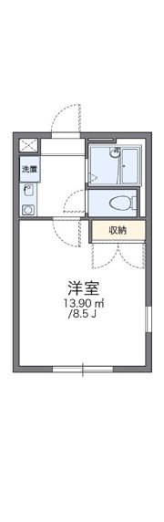 レオパレスルネッサの間取り画像