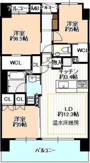 シティタワー丸の内（503）の間取り画像