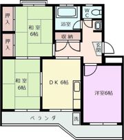 野中コーポの間取り画像