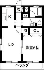 シティーハイツ富田の間取り画像