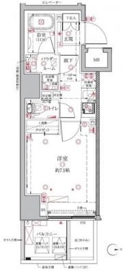 クレイシアIDZ浅草の間取り画像