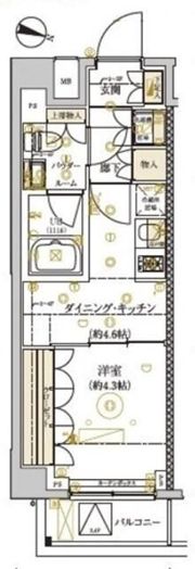 ドムス・スタイル武蔵小山の間取り画像