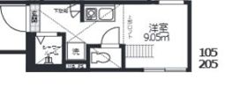 クレシェンド学芸大学の間取り画像