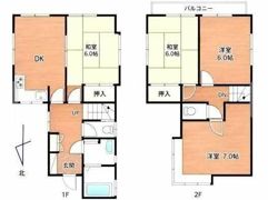 鴻巣市滝馬室戸建ての間取り画像