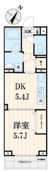グランデール中目黒の間取り画像
